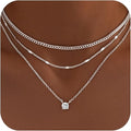 three stack women necklace