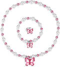 Butterfly Stretch Necklace & Bracelet Set