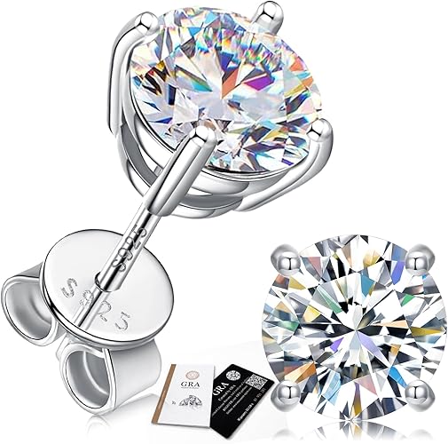 Moissanite Stud Earrings